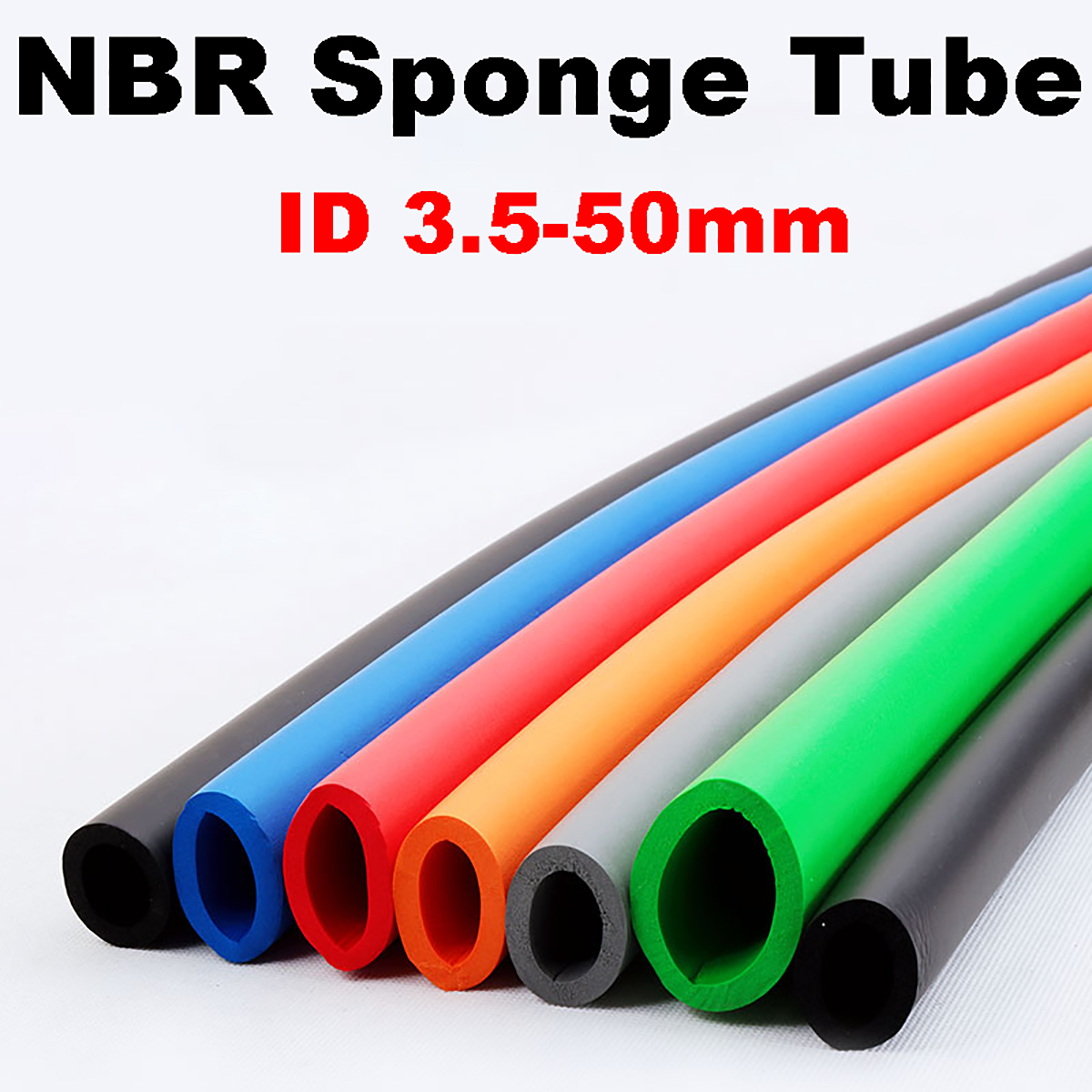 Pipe Insulation Foam - 1 Meter Colorful NBR Sponge Tube