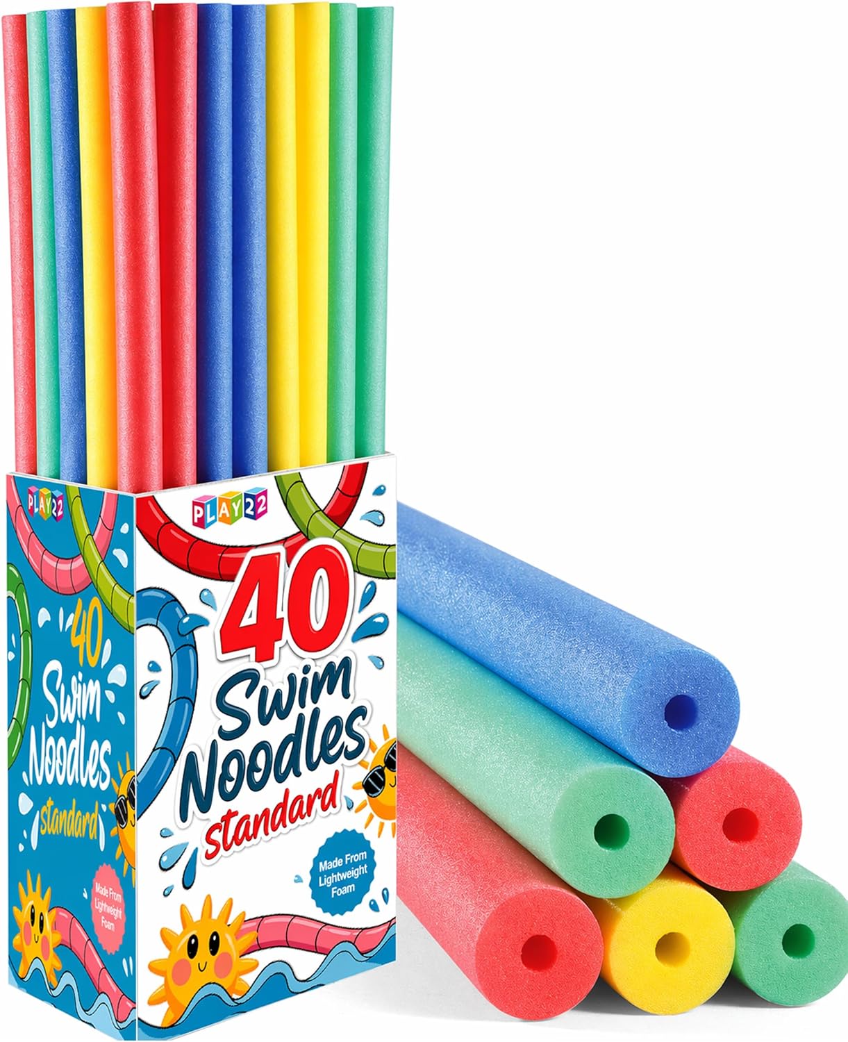 Pipe Insulation Foam - 40 Pack Pool Noodles Foam -