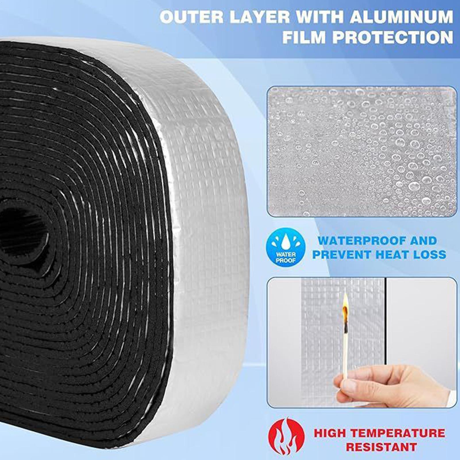 Pipe Insulation Foam - Foam Pipe Cover Heating Cooling Reflective