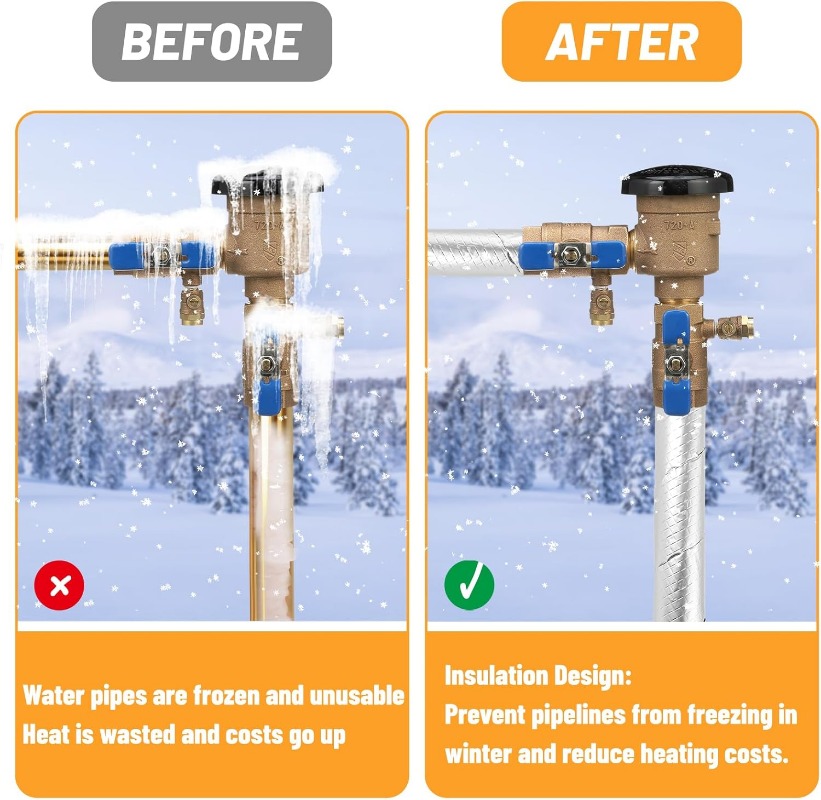 Outdoor Foam Keep Warm Pipes T - Pipe Insulation Foam ulasan dan harga